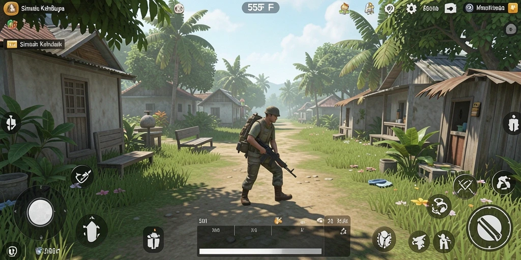 Tampilan gameplay yang menarik dan realistis dari 555F