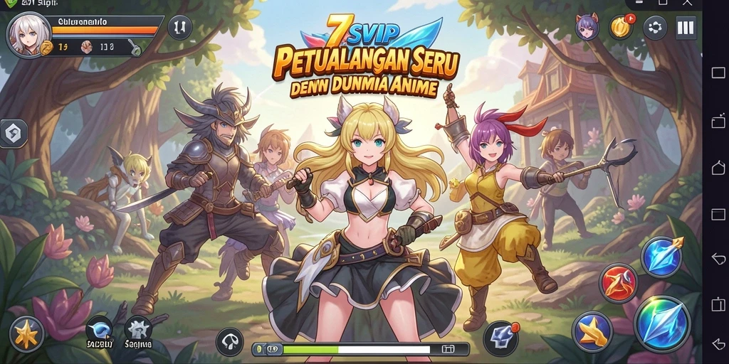 Screenshot 7SVIP menunjukkan aksi seru dalam dunia anime.