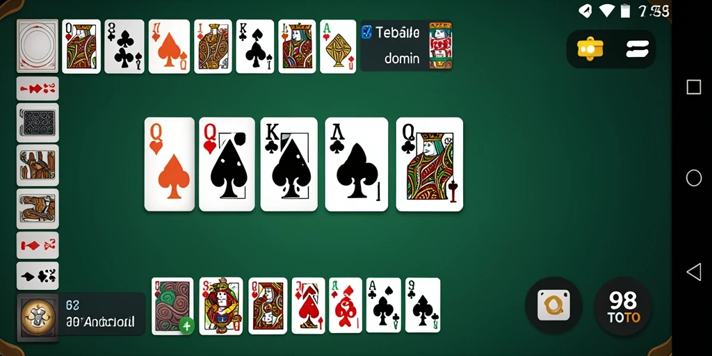 Screenshot gameplay 98TOTO yang menampilkan aksi seru permainan Domino.