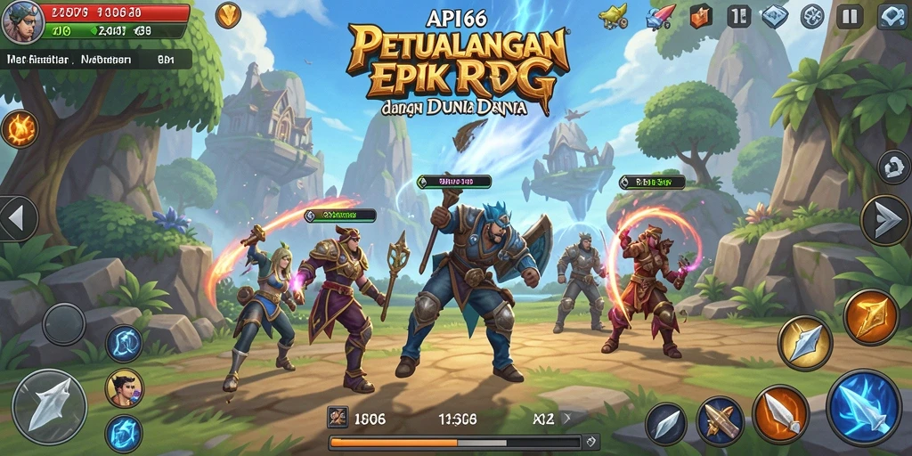 Screenshot gameplay API66 menampilkan aksi seru dalam RPG.