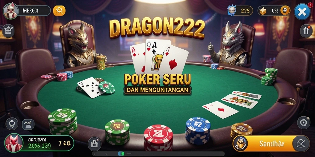 Tampilan gameplay seru di DRAGON222 dengan pemain bersaing.