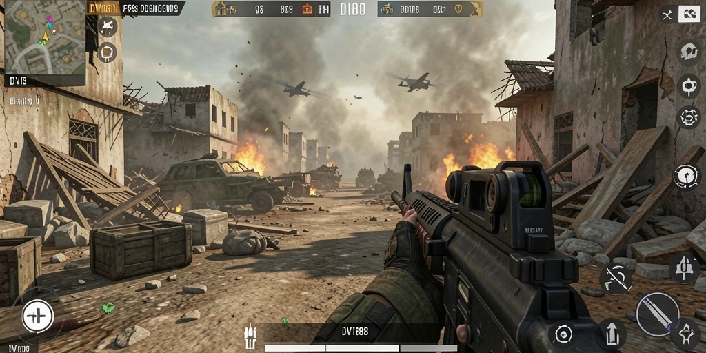 Tampilan gameplay intens dan seru dalam DV188.
