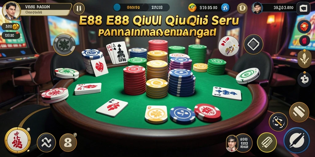 Tampilan gameplay menegangkan dalam E88 QiuQiu.
