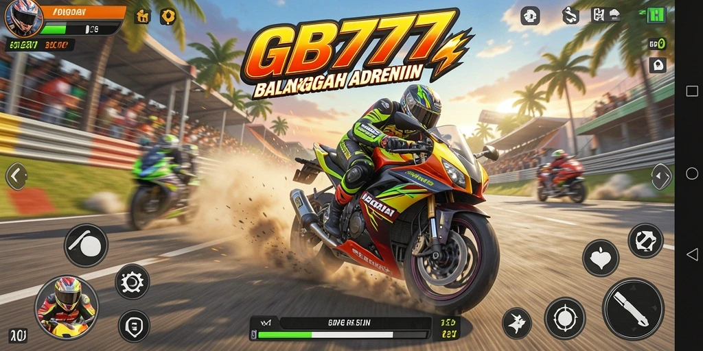 Gameplay seru dari balapan motor di GB777.