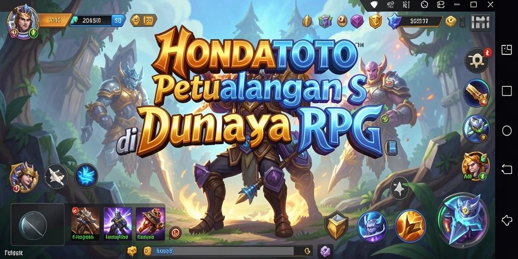 Tampilan gameplay seru HONDATOTO dalam aksi RPG.
