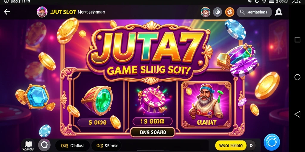 Gameplay Slot JUTA7 yang mendebarkan dan penuh warna.