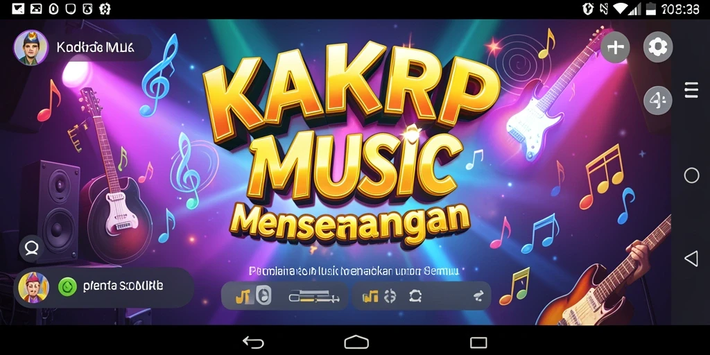 Tampilan gameplay KAKRP menampilkan pengalaman musik yang interaktif dan menyenangkan.