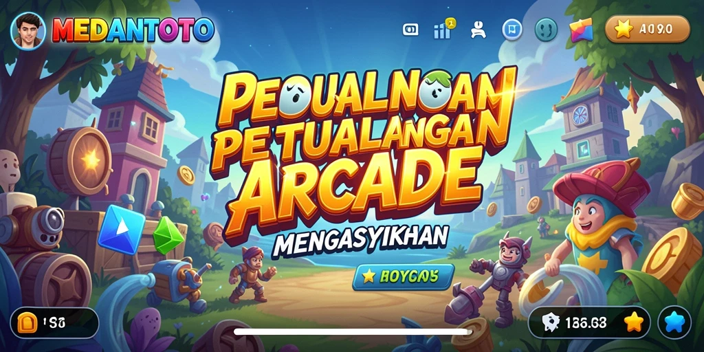 Tangkapan layar menunjukkan aksi seru dalam game Arcade MEDANTOTO.