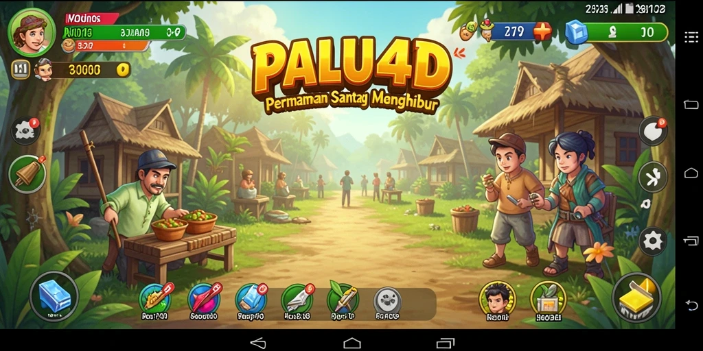Tampilan gameplay menarik dari PALU4D yang penuh warna dan menyenangkan.