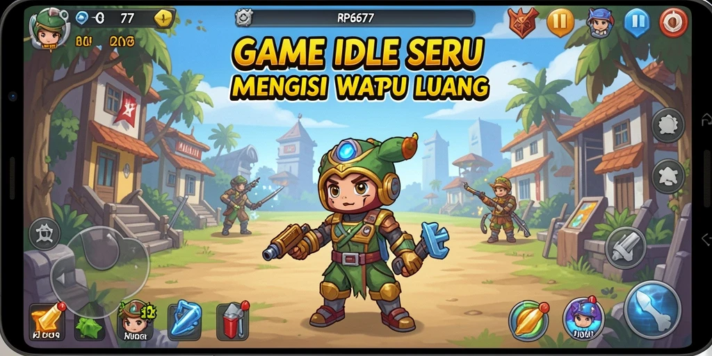Tampilan gameplay RP6677 yang menarik dan penuh warna.