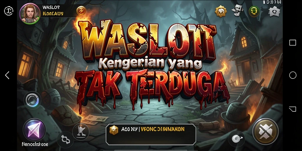 Screenshot <strong>WASLOT</strong> menunjukkan gameplay mencekam dengan nuansa gelap dan hantu yang mengintai.
